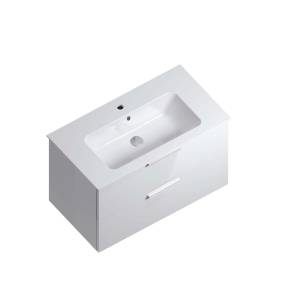 Тумба для комплекта Kerama Marazzi Piano Forte 85 подвесная, белый глянцевый, с 2 ящиками