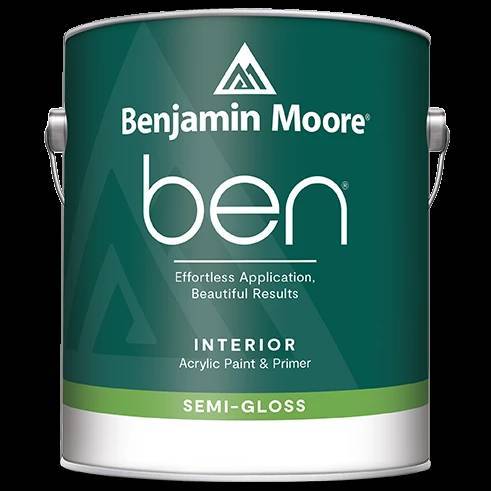 Краска Benjamin Moore Ben Waterborne Interior Paint Semi-Gloss W627 3.785 л