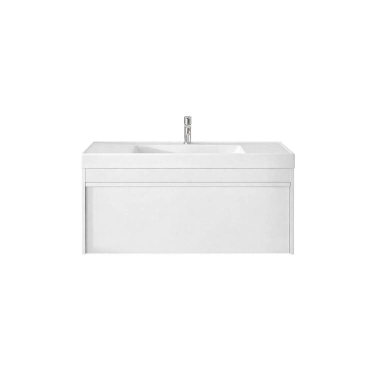 Тумба с раковиной Kerama Marazzi Modula белая глянцевая, 100 см, раковина CU.wb.100