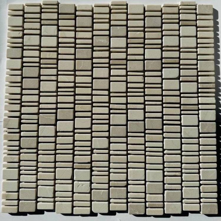 Мозаика Pixel Mosaic Мрамор PIX318 Cream Nova Матовая 30.7x31