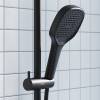 Душевая лейка Damixa Merkur 940020300 квадрат, черный фото 3