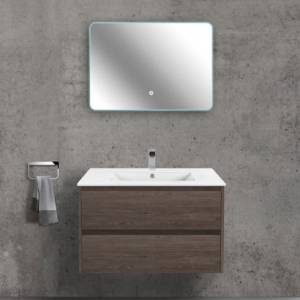 Мебель для ванной Vincea Gio 80 темный дуб
