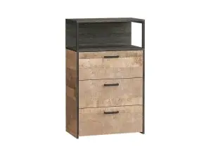 Комод Моби Трувор Комод С Ящиками 13.307.02 Дуб Гранж Песочный/Интра (ПР)