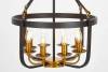 Подвесная люстра Lumina Deco Berling LDP 8024-8 BK+MD фото 3