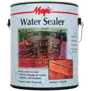 Прозрачная пропитка по дереву, бетону и камню Majic Paints Water Sealer 3.78 л
