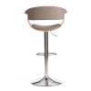 Стул барный Tetchair Vimta (mod.4021S) 21829 бежевый, натуральный, хром фото 4
