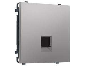 Комплект механизма компьютерной розетки Ambrella Volt Sigma MS512005 сталь матовый
