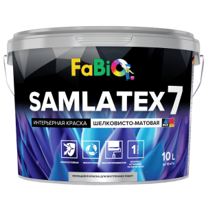 Краска для стен и потолков FaBio Samlatex 7 база 1 10 л