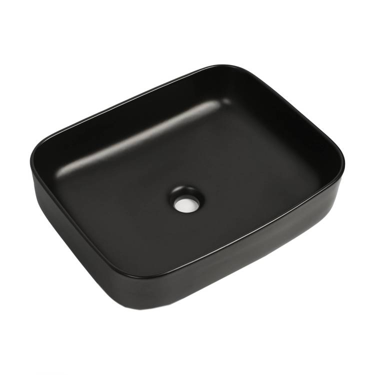 Раковина Royce Crown RCW-142203BL 500x390x130, черный матовый