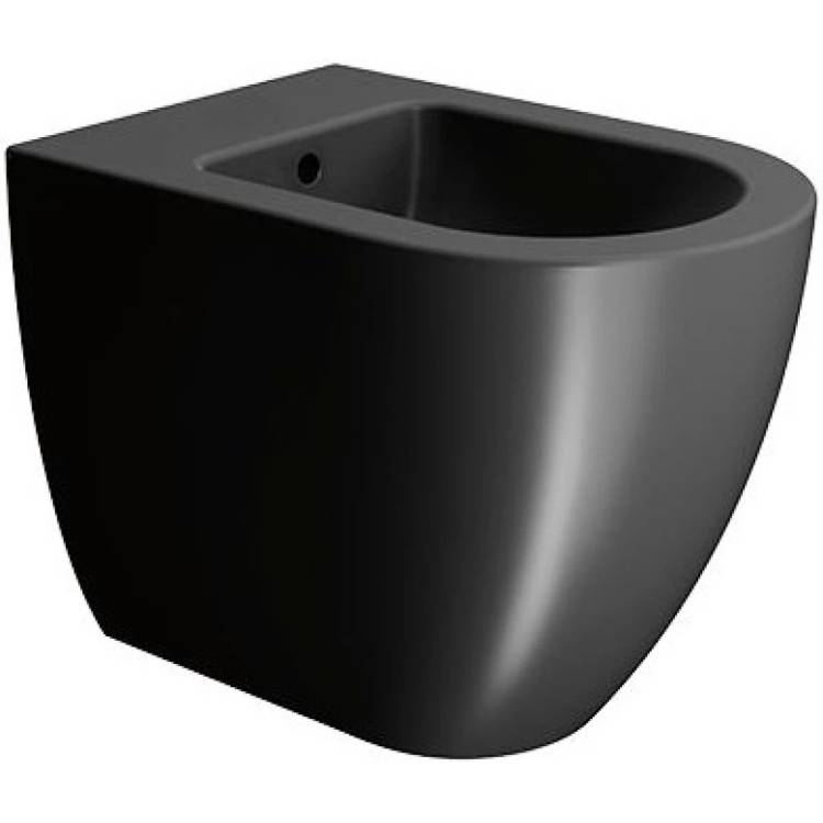 Биде напольное GSI Pura 8862126 черный матовый