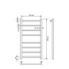 Полотенцесушитель водяной Comfysan Noumi 013790 W-8 80/40 белый матовый фото 3