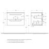 Тумба под раковину Cezares ECO-CER-N-700-2C-SO-BL Bianco Lucido, 70x45.7x50 фото 2