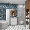 Тумба под раковину Briz Альби 235 03-08075-14 00 БЕЛ, белый глянцевый, 75x51 фото 3