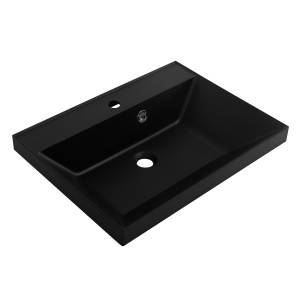 Раковина BelBagno BB600/450-LV-ART-AST-NERO черный матовый, 60x45x14