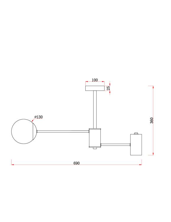Потолочный светильник Freya Modern FR5325CL-03BS