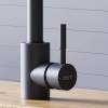 Смеситель для кухни Dorff Logic D3007522 с вытягивающимся изливом, черный фото 7