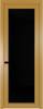 Межкомнатная дверь Profil Doors 1 AGP цвет профиля Золото, стекло безопасное 6 мм черный триплекс 600x2000