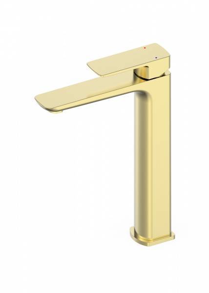 Смеситель для раковины Wonzon & Woghand WW-88239003-BG высокий, брашированное золото