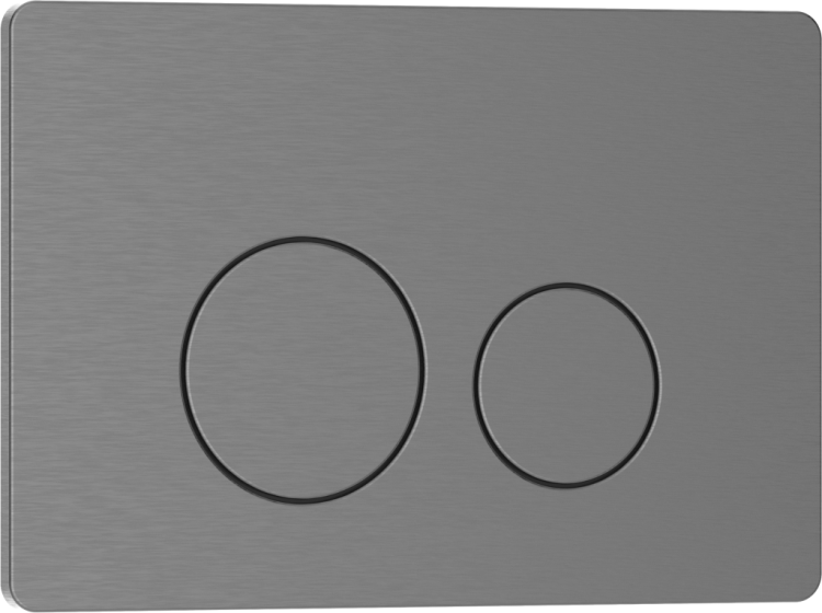 Кнопка смыва Iberica Blanca Inox-О IB.B081.008.000 вороненая сталь, 25x16 см