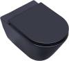 Унитаз подвесной Aquanet Lake LAKE-WB черный матовый, с сиденьем фото 4