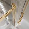 Шторка на ванну BelBagno Luce LUCE-VF-11-90/145-C-ORO профиль золото глянцевое, стекло прозрачное, 90x145 фото 6
