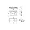Раковина Uperwood Elen Quartz 297000020 белая матовая, жасмин, 80x45 фото 5