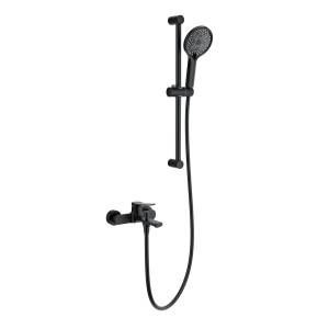 Смеситель для ванны Wonzon & Woghand WW-C2036-MB с душевым гарнитуром, черный матовый