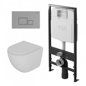 Комплект D&K Matrix DS1391606 белый с кнопкой