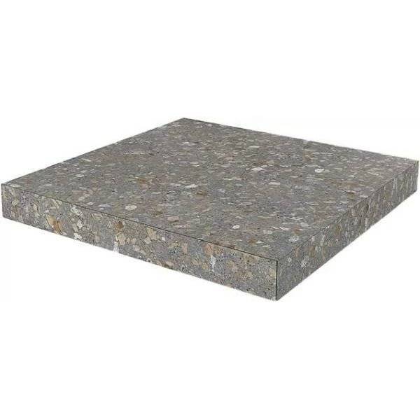 Ступень Kerama Marazzi Терраццо SG632220R\GCA Угловая Клееная Коричневый 33x33