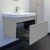 Тумба с раковиной Comforty Мадрид-80М 00-00020810 серый шелк фото 4