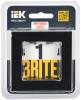 Рамка 1-постовая IEK Brite BR-M12-M-K02 черный фото 7