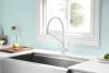 Смеситель для кухни Paulmark Siegen Si213111-WH с гибким изливом, белый матовый фото 2