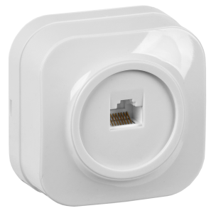 Розетка компьютерная RJ45 IEK Glory EKH10-K01 белый