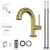 Смеситель для раковины Elghansa Radiant 1637181-MattGold матовое золото фото 3