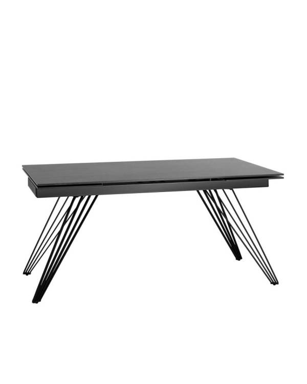Стол обеденный Stool Group Пандора DF162T 160 DUAL керамика темная 160(240)x90x76
