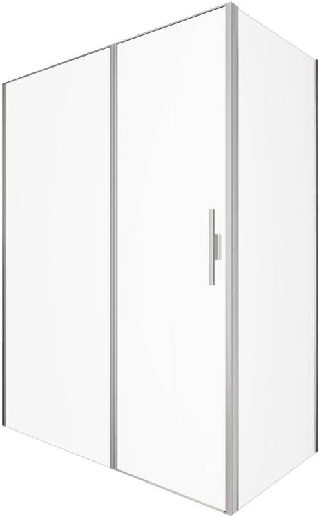 Душевой уголок Allen Brau Priority 3.31038.BA + 3.31041.BA профиль брашированное серебро, 1600x800