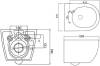 Унитаз подвесной Cezares Stylus CZR-513-TH-R крышка CZR-2316-SC, безободковый, с микролифтом фото 7