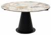 Стол Woodville Teramo 589754 gloss grand jade solid ceramic/бронзовый 90(135)x135x76 фото 2