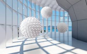 3D Фотообои Artegrafico «Фантастическая терраса» ABS-042 акварель