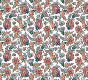 3D Фотообои Artegrafico «Цветы с орнаментом» PRV-025 песок