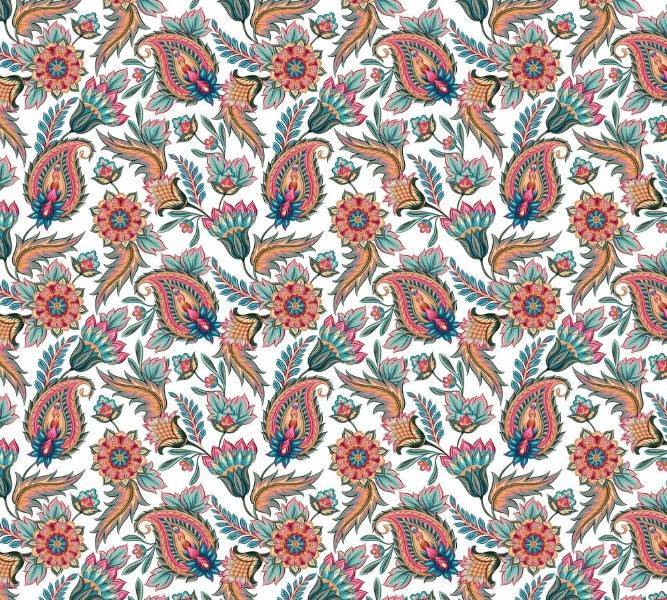 3D Фотообои Artegrafico «Цветы с орнаментом» PRV-025 песок