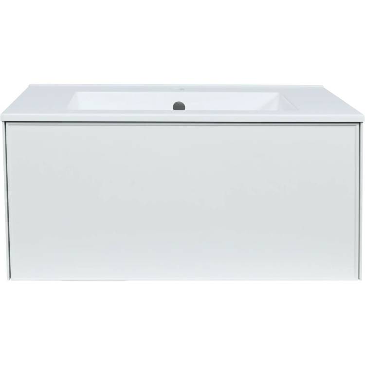 Тумба с раковиной Uperwood Parma Premium 39330205463 подвесная, белая, 75 см