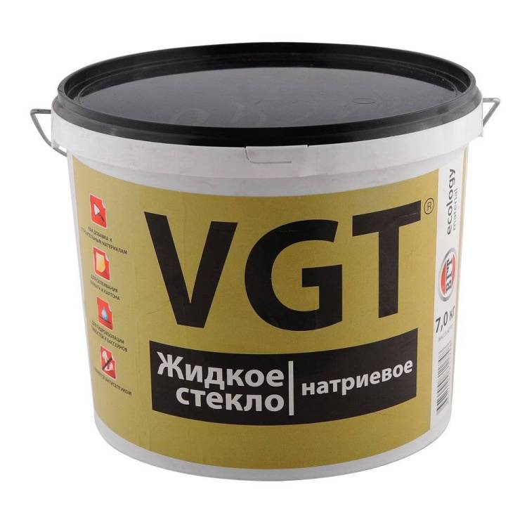 VGT ЖИДКОЕ СТЕКЛО НАТРИЕВОЕ для добавки в строительные смеси и гидроизоляции (15кг)