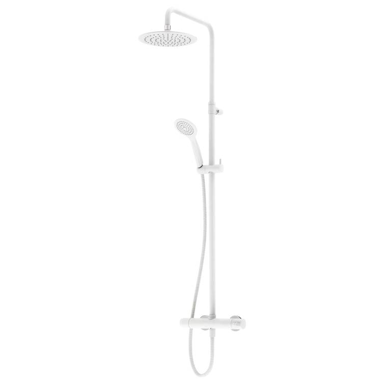 Душевая стойка Cezares Leaf LEAF-CDA-25-L-BIO белая