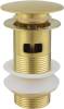 Донный клапан Allen Brau Priority 5.31023-GB Round 1 1/4" с переливом, золото браш