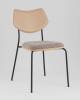 Стул Stool Group Casey B2171 K-6+M8506 D21 серо-коричневый с бежевой экокожей фото 2