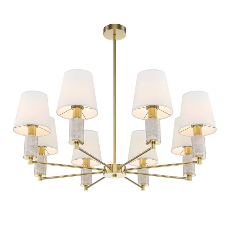 Большая подвесная люстра на штанге Maytoni Lira MOD483PL-08BS