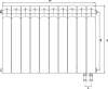 Радиатор биметаллический Royal Thermo Piano Forte 500 VDR bianco traffico, 10 секций, белый фото 5
