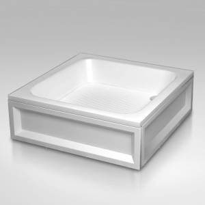 Душевой поддон RGW Acryl B/CL-S 16180188-51 Квадратный 80x15x80