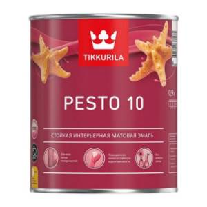 Эмаль алкидная для внутренних работ Tikkurila Euro Pesto 10 матовая база С 0.9 л
